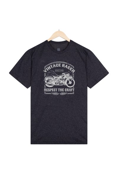 2231015 camiseta vintage racer mescla escuro