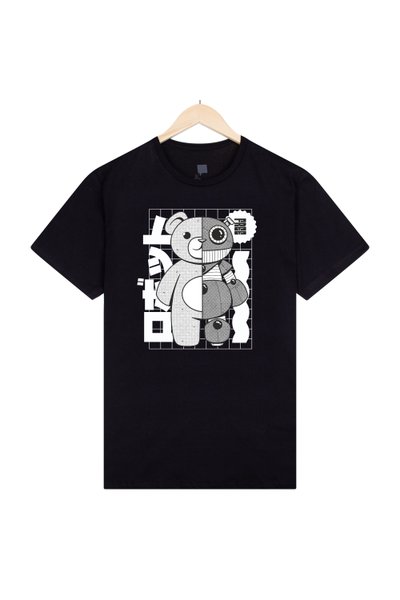 teddy robot preto