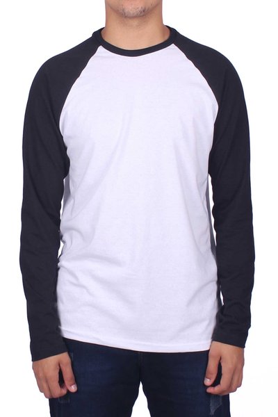 raglan branco preto