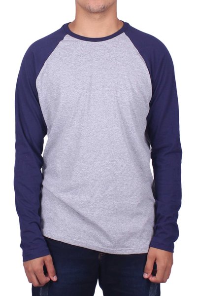 raglan mescla marinho