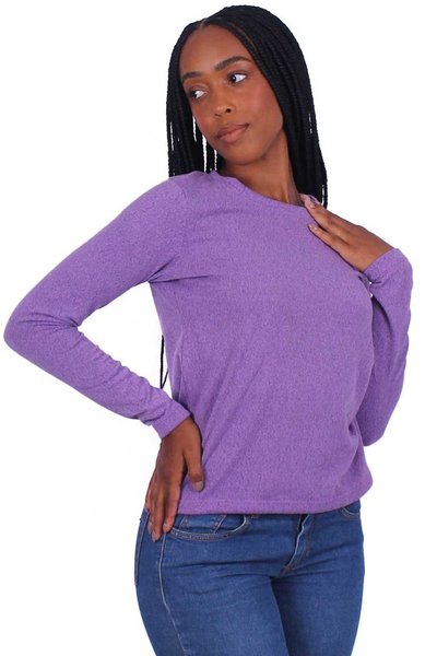 blusa la gola redonda lilas 3