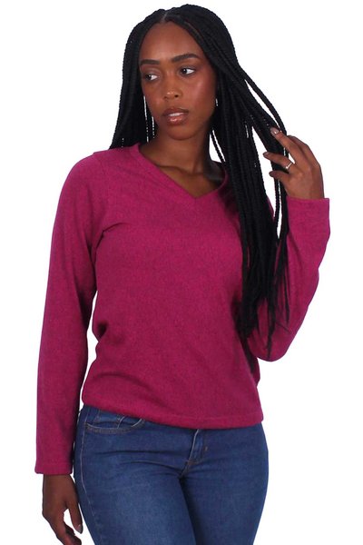 blusa la gola v pink 2