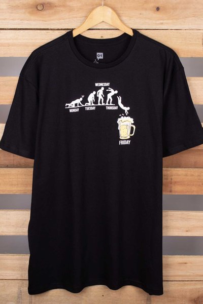 camiseta plussize friday beer