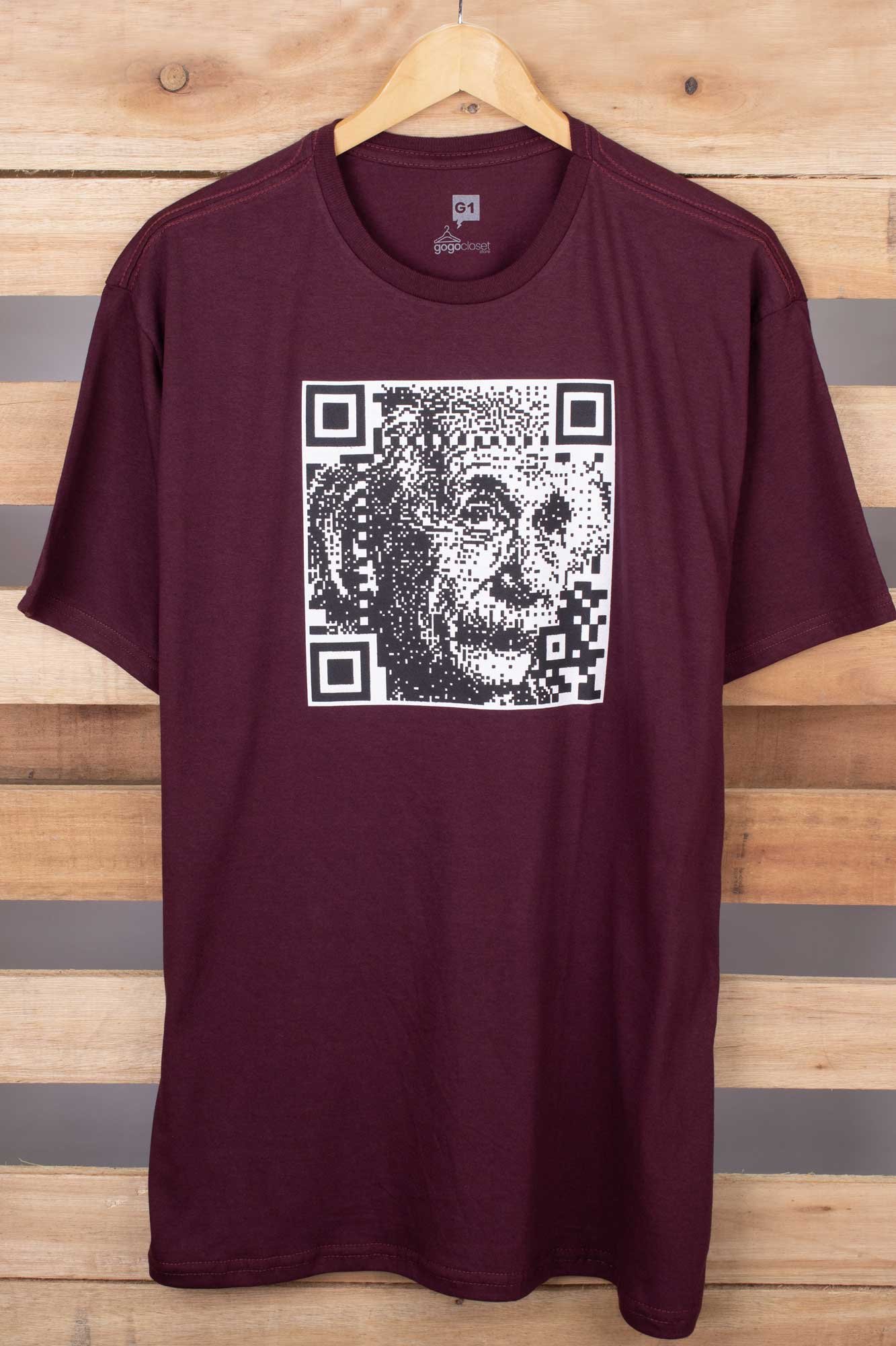 Camiseta QR Code Einstein - Plus Size