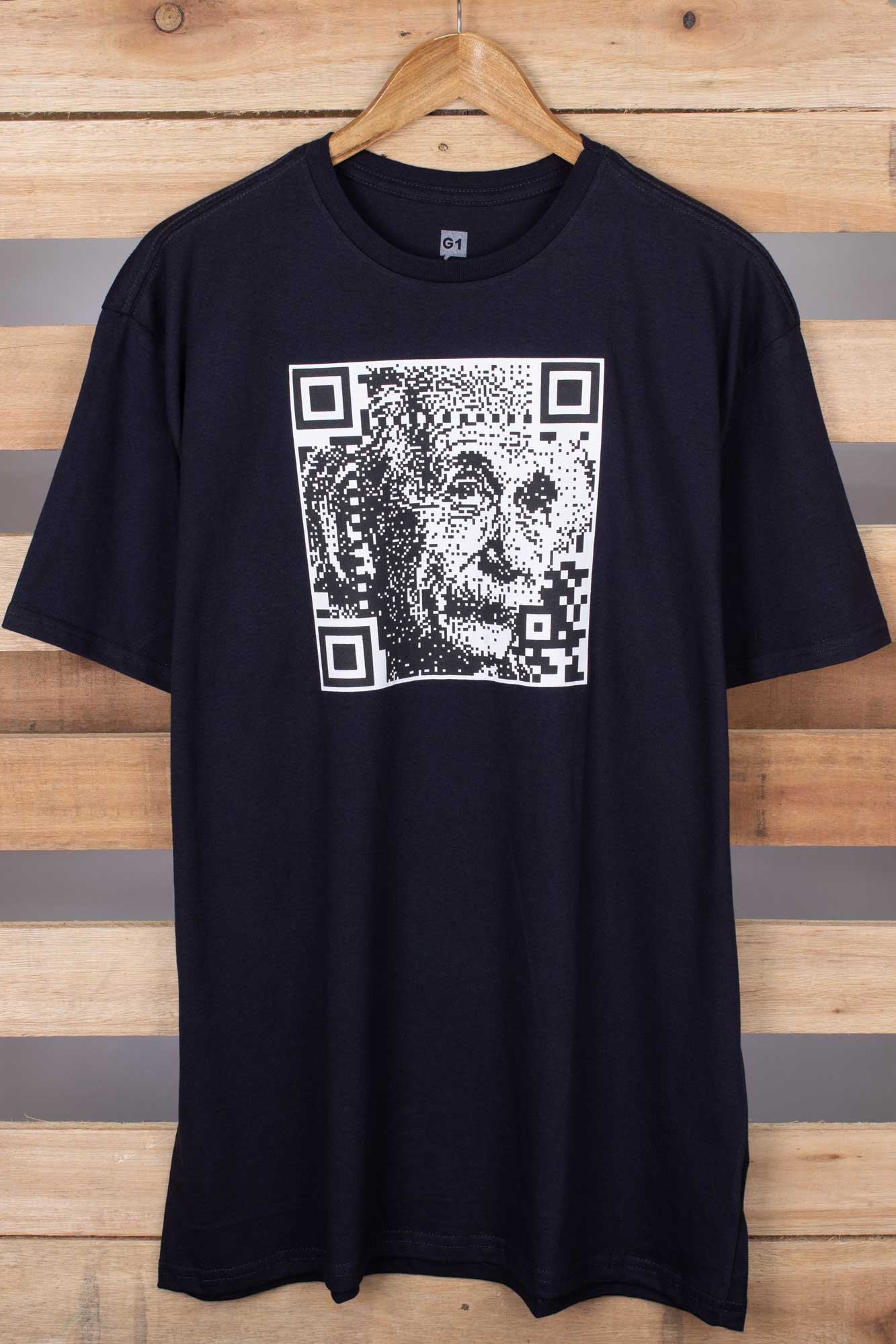 Camiseta QR Code Einstein - Plus Size