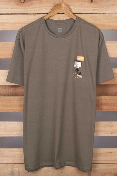 camiseta verde militar west coast plus 2