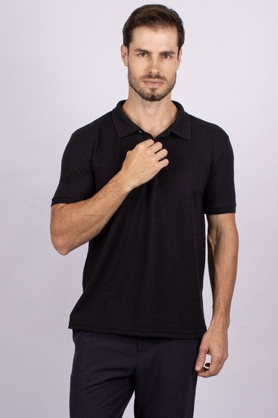 camiseta gola polo preto 3