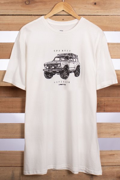camiseta plus off road off white 1