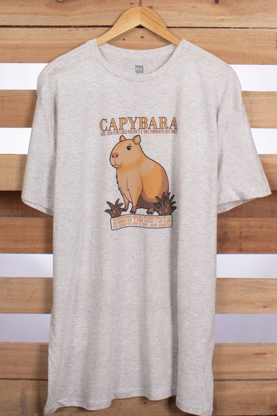 camiseta plus capybara mescla claro 1