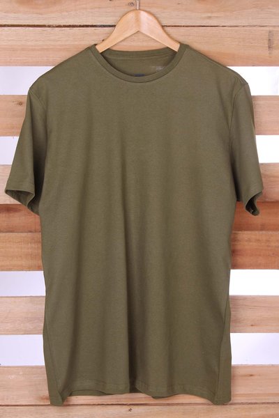 camiseta basica verde militar