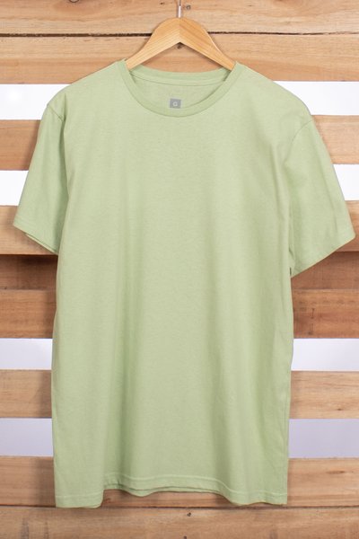 camiseta basica verde claro