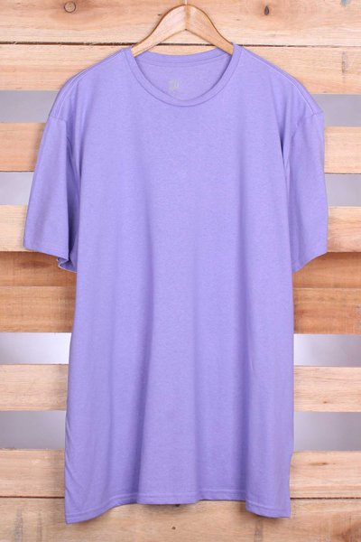 camiseta basica plus size roxa