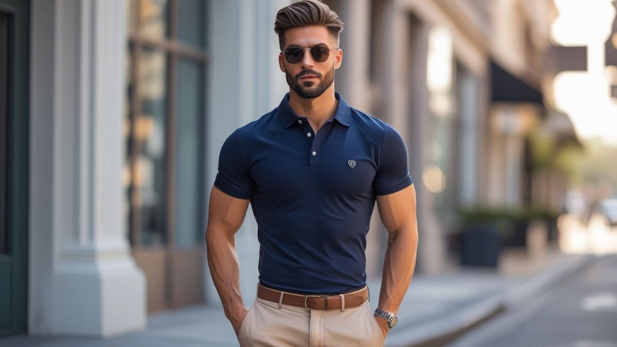 camiseta polo masculina como escolher