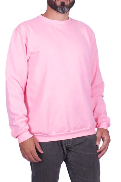 moletom basico rosa novo