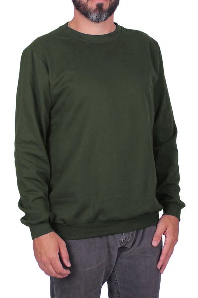 moletom basico verde musgo
