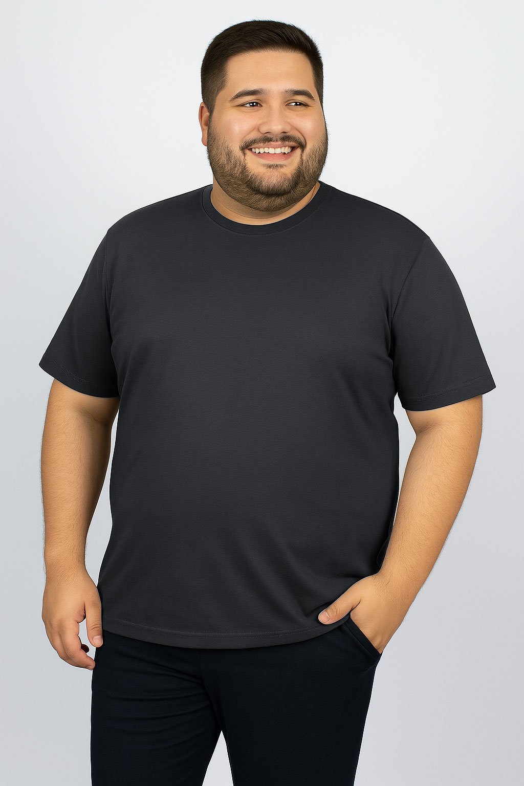 Camiseta de Algodão Plus Size Pima Premium - 1812