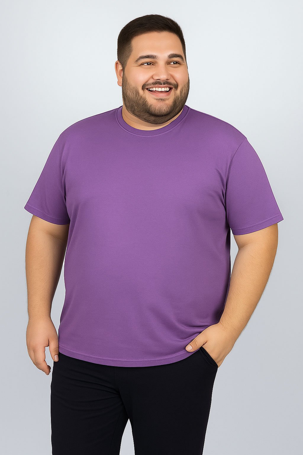 @*@様 hug cotton Lサイズ　145×210cm Camiseta de Algodão Plus Size Pima Premium - 1812