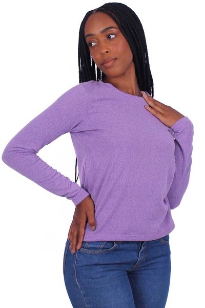 blusa la gola redonda lilas 3 1