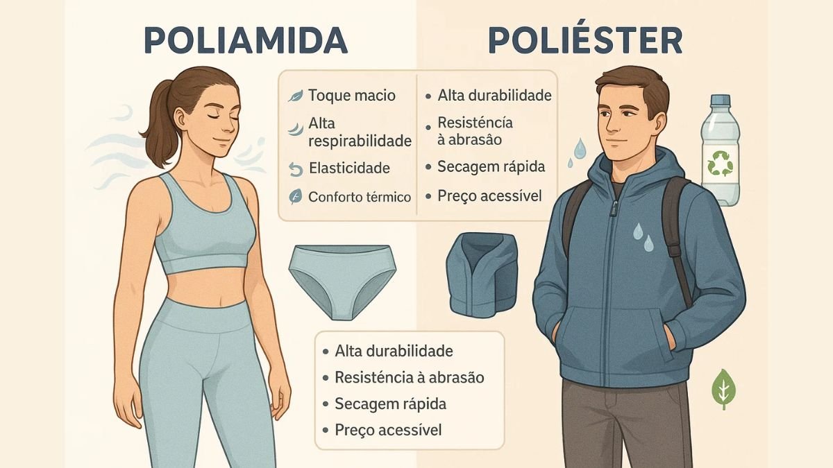 Qual a Diferença Entre Poliamida e Poliéster