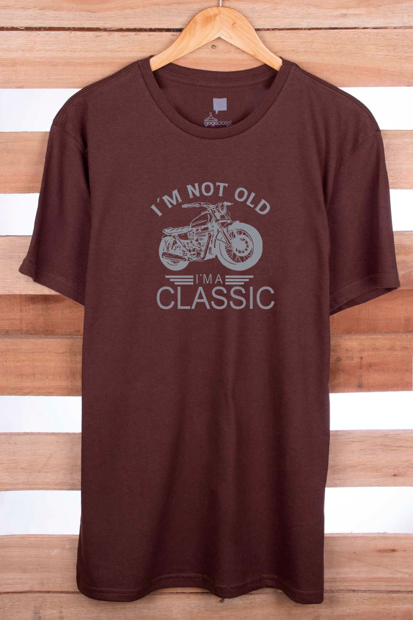 Camiseta I'm not old - Plus Size Marrom