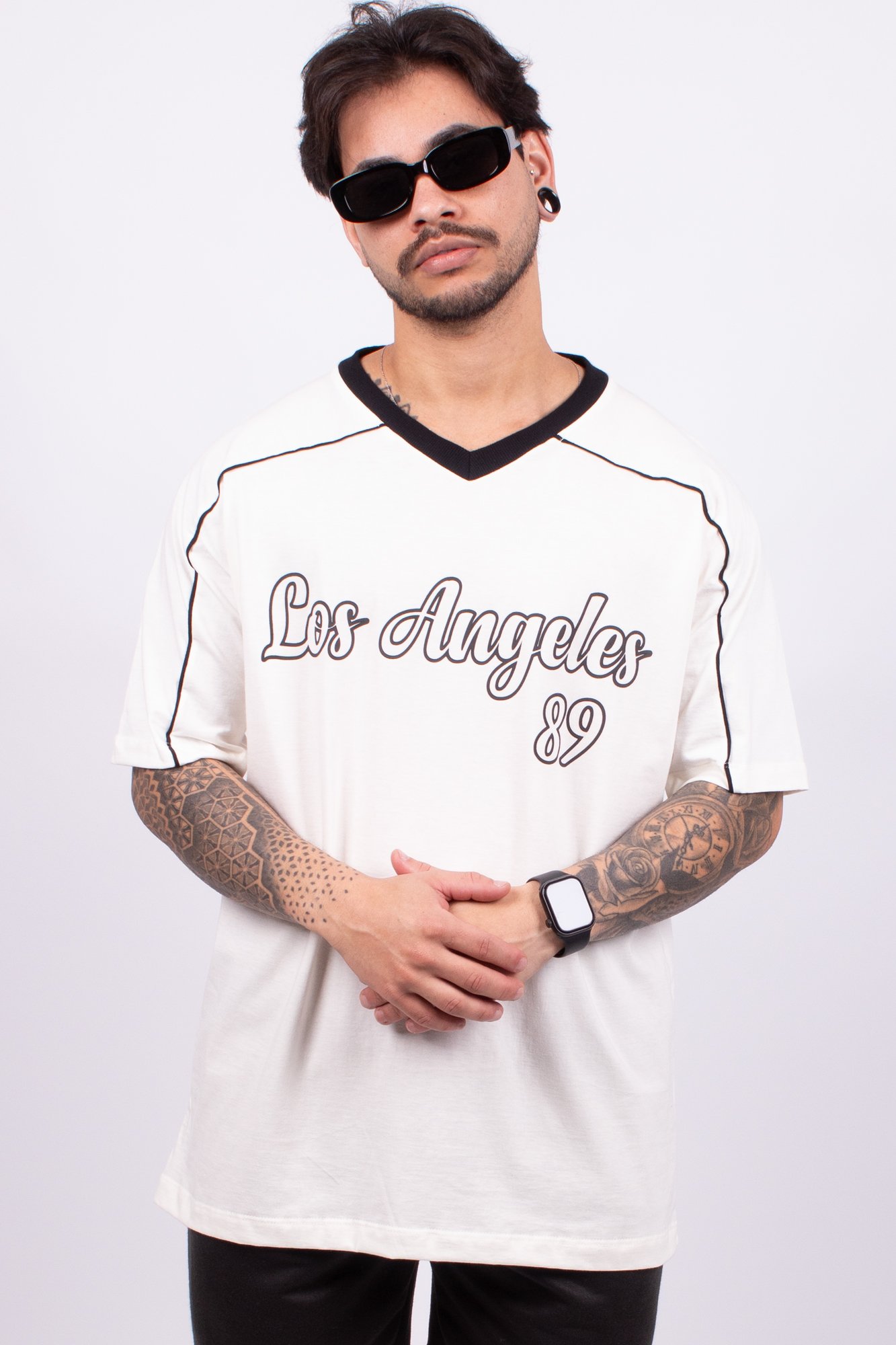 Camiseta Oversized Los Angeles 89 Off White