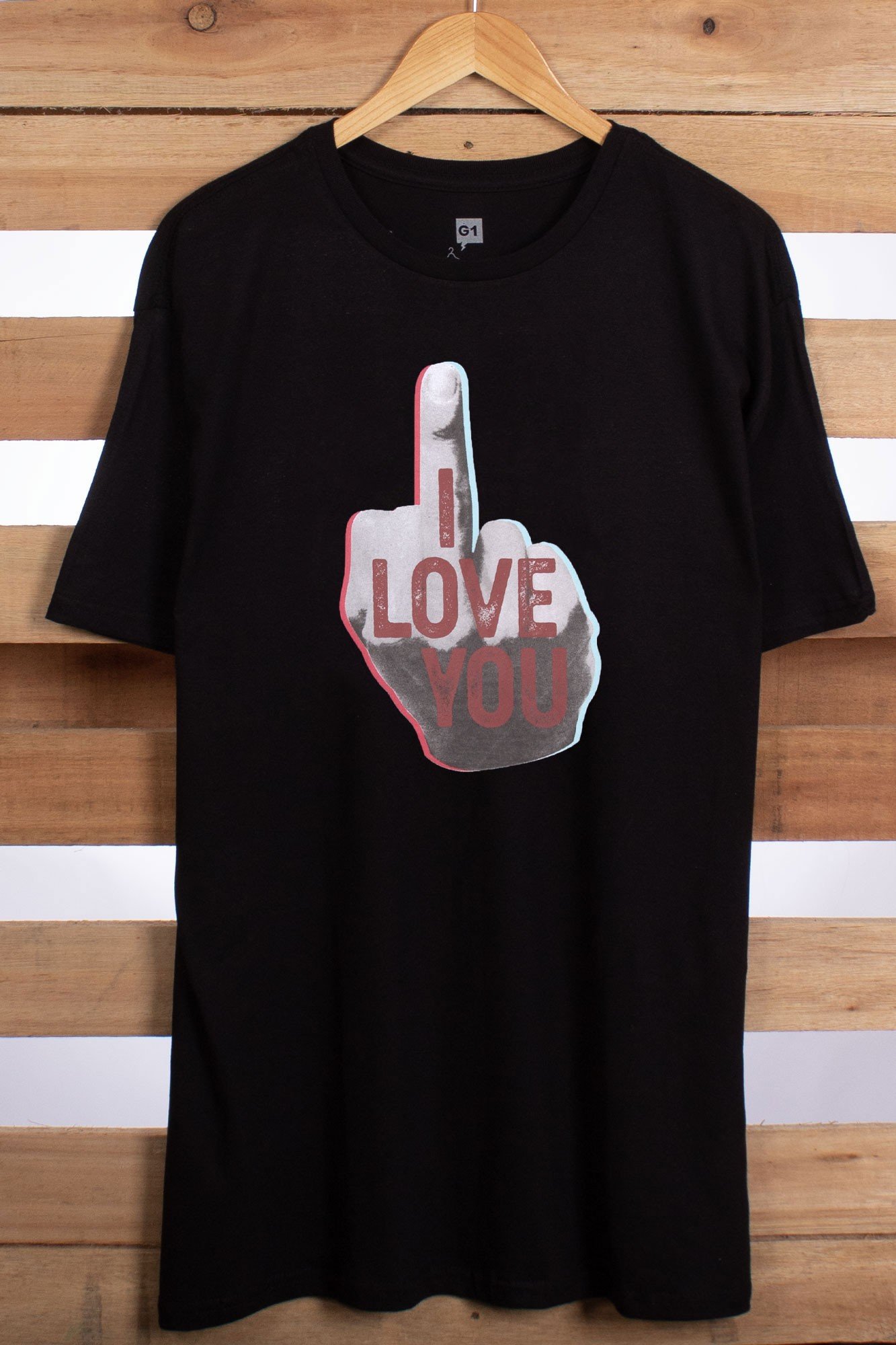 Camiseta I Love You - Plus Size - 2215